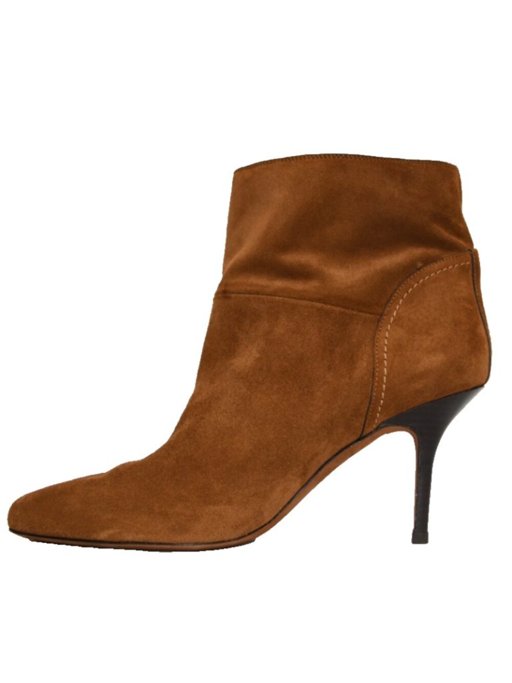 New! Polo Ralph Lauren 8.5 B Sueded Calfskin Bootie Cinnamon Brown DD86A